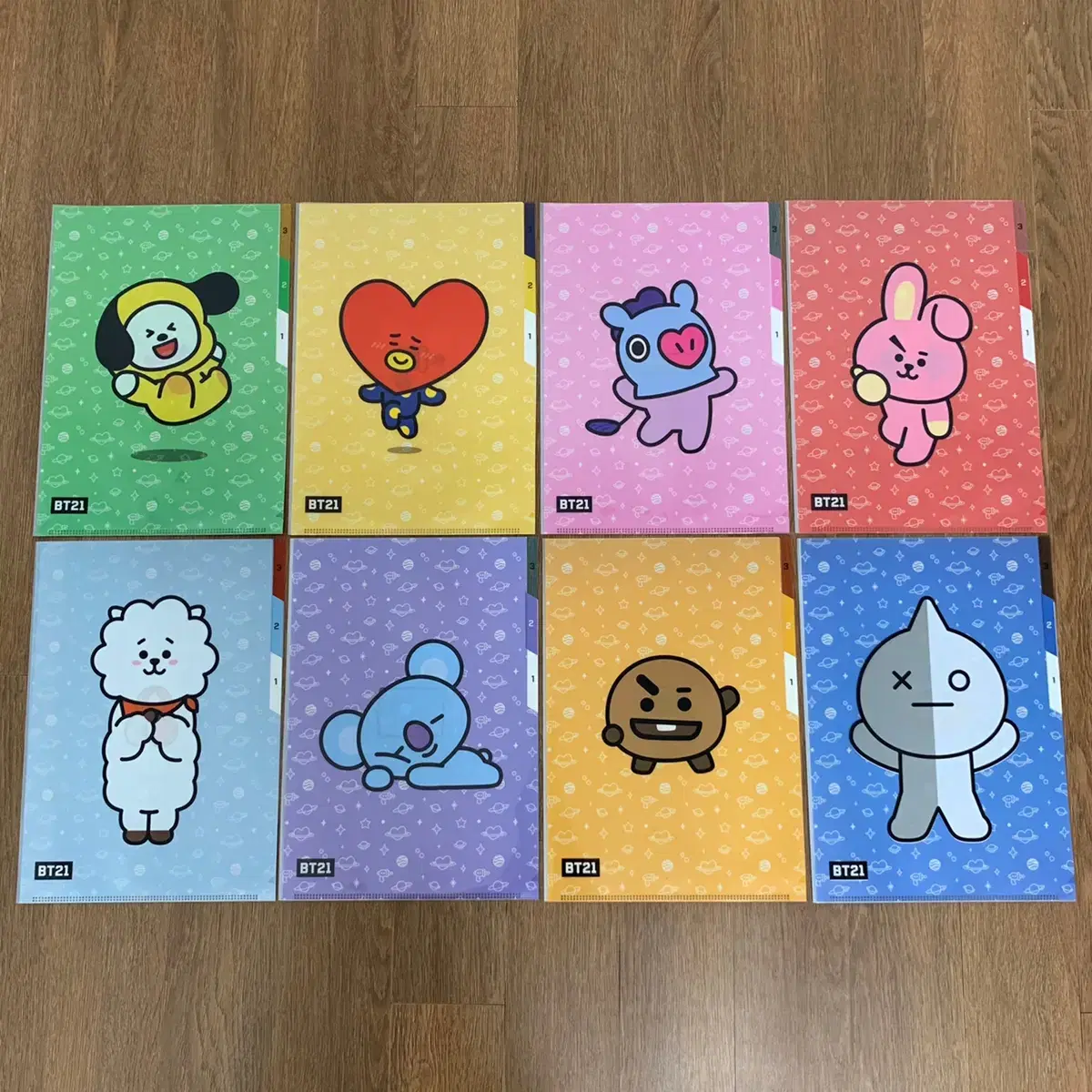 *3단클리어파일*BT21*새상품*